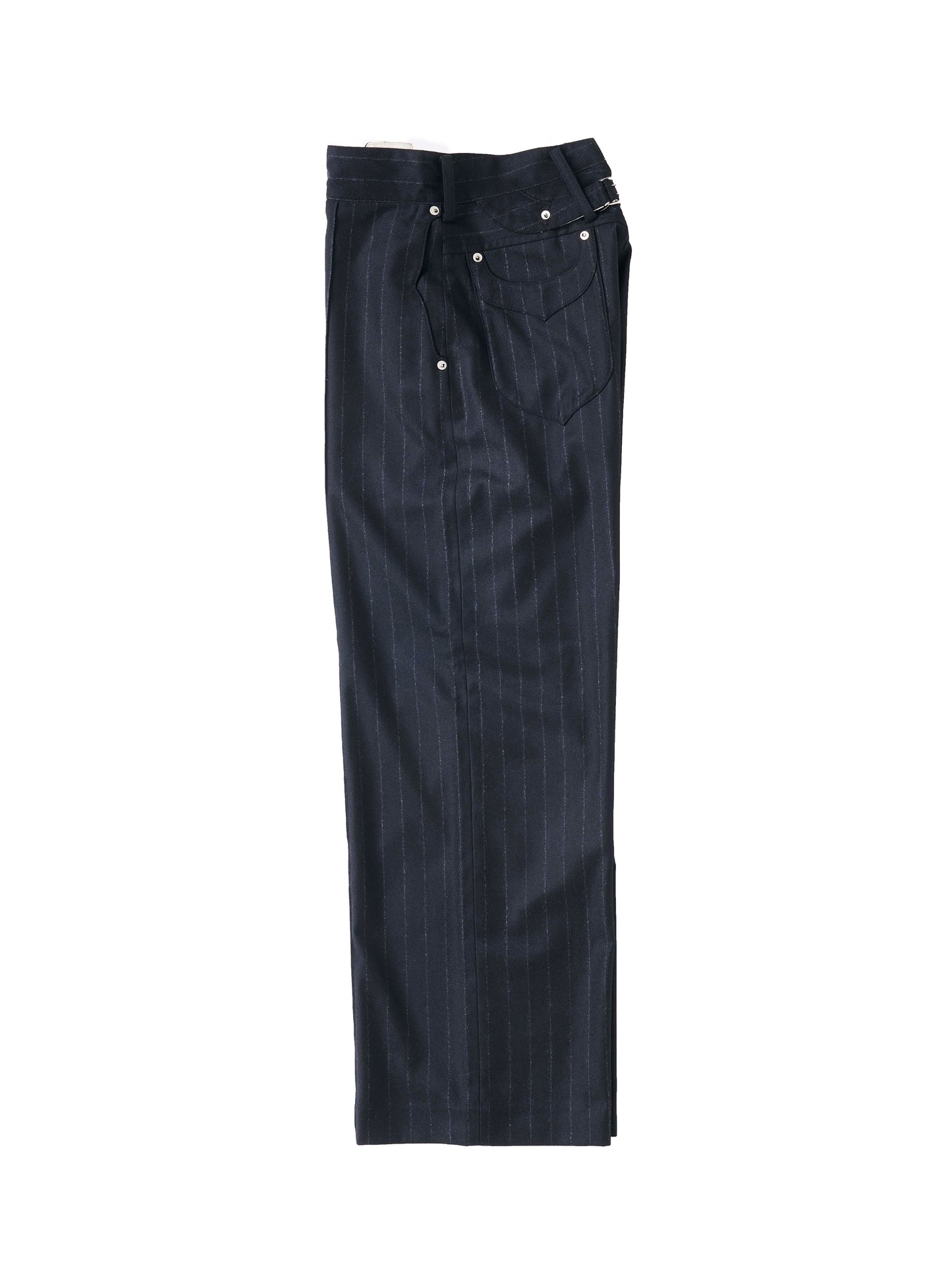 DRESS WOOL PANTS - STRIPE -