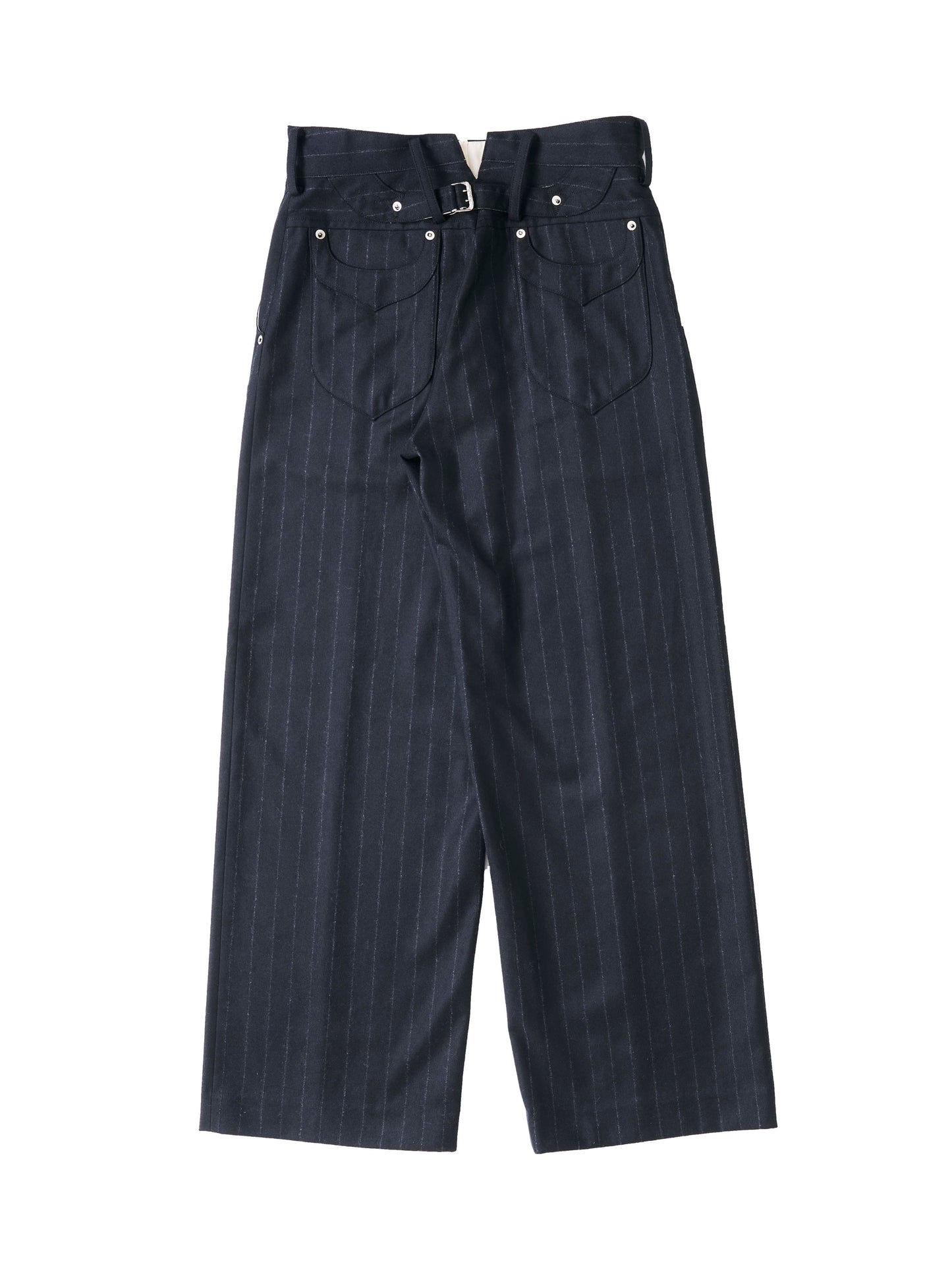 DRESS WOOL PANTS - STRIPE -