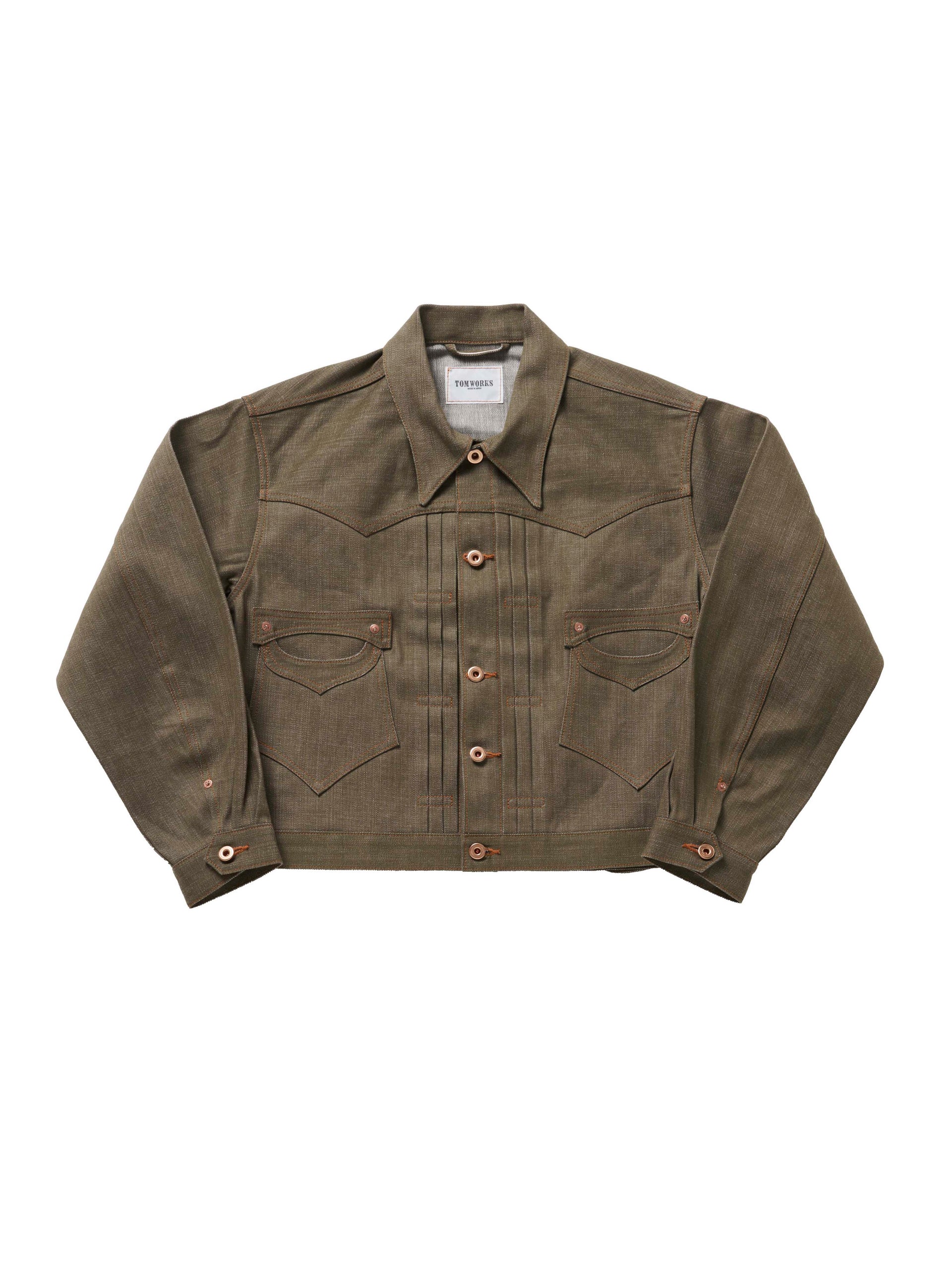SPIKY THREE TACK JACKET -green- – Tomworks
