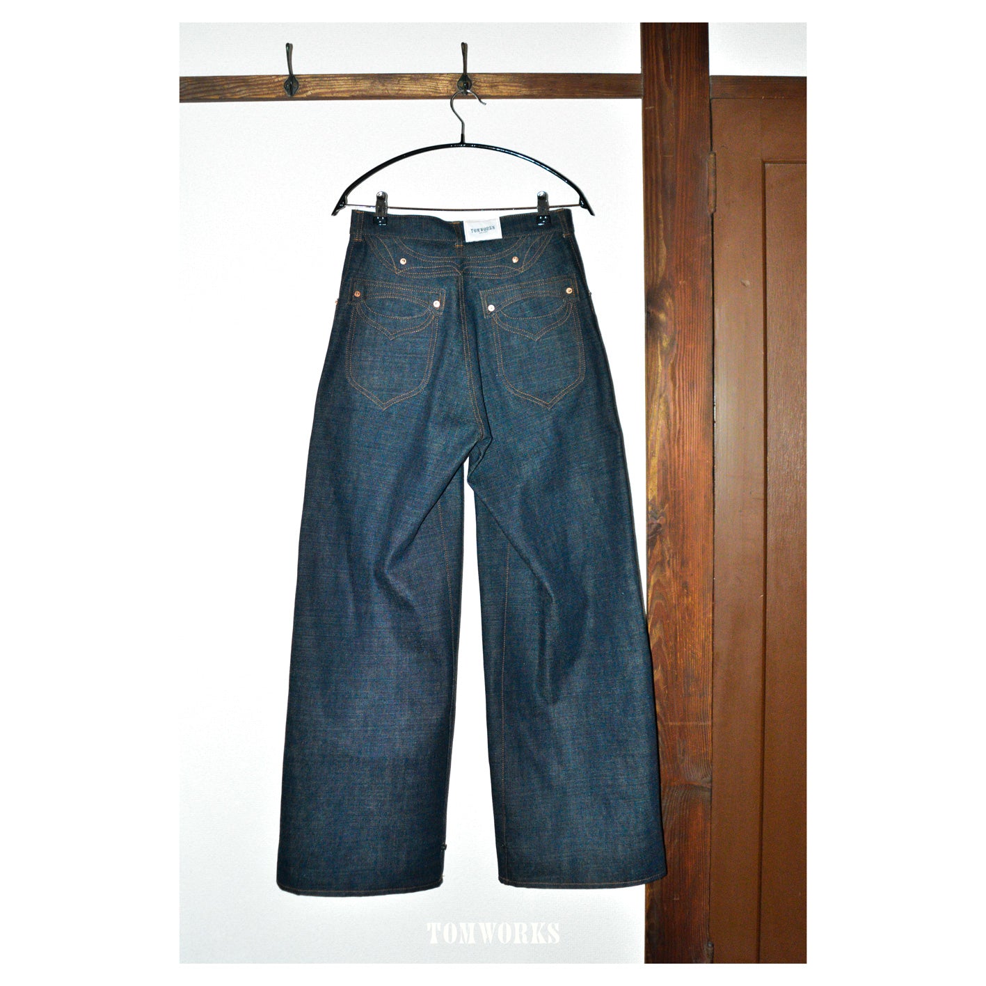 WIDE WORK PANTS - indigo -