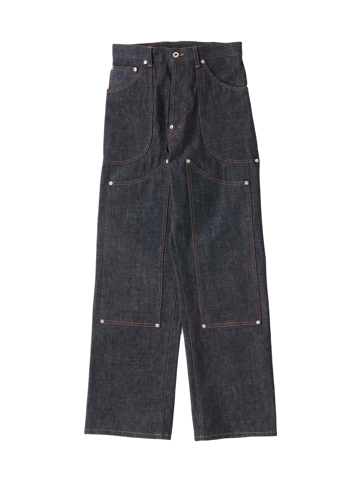 Wknee WORK PANTS-24 -black- – Tomworks